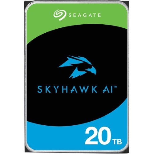 Seagate SkyHawk AI ST20000VE002 20TB Hard Drive - 3.5" Internal - SATA (SATA/600) - Conventional Magnetic Recording (CMR) Method - Network Video Recorder Device Supported - ST20000VE002