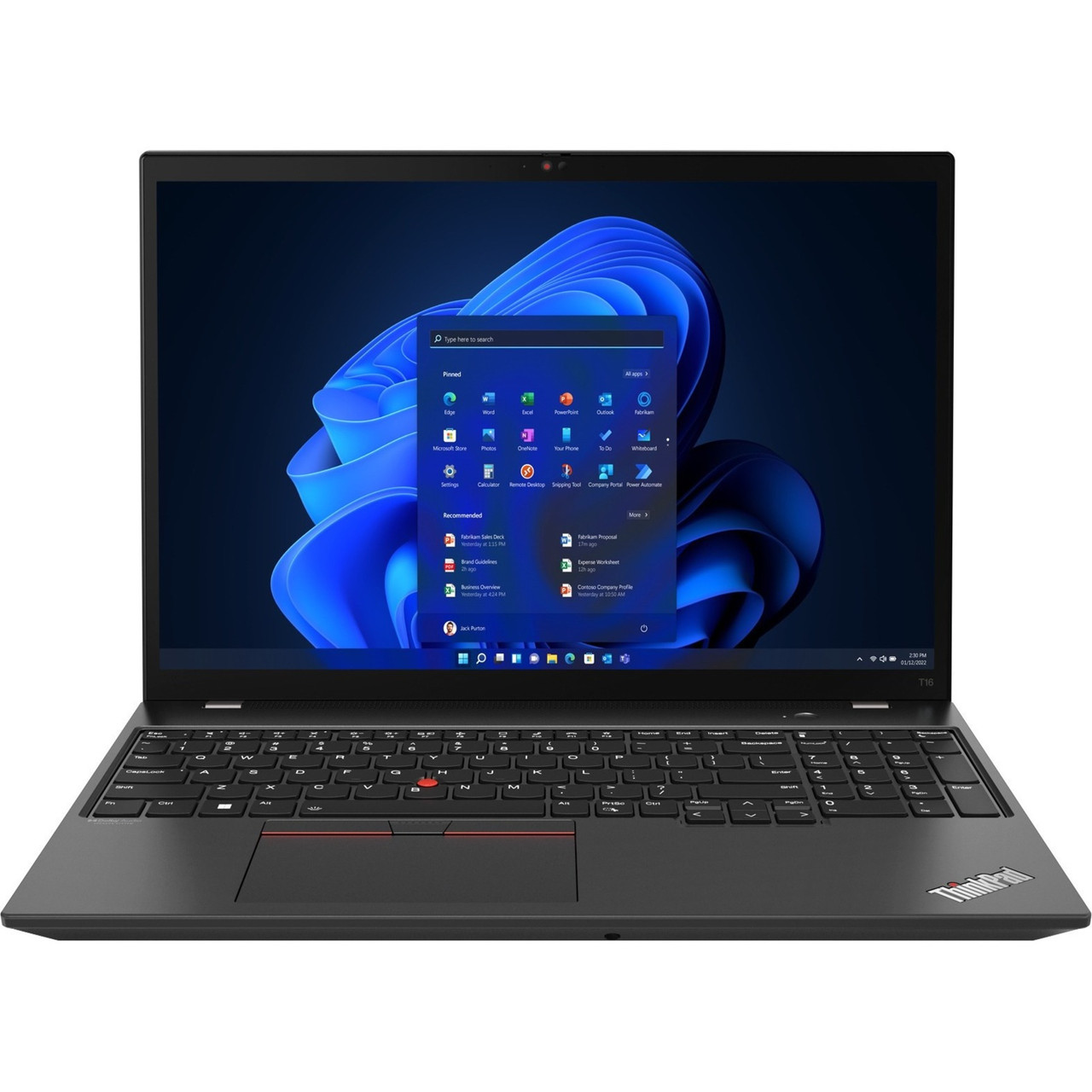 Lenovo ThinkPad T16 Gen 1 21CH0040US 16" Touchscreen Notebook - WUXGA - 1920 x 1200 - AMD Ryzen 7 PRO 6850U Octa-core (8 Core) 2.70 GHz - 16 GB Total RAM - 16 GB On-board Memory - 512 GB SSD - Thunder Black - 21CH0040US