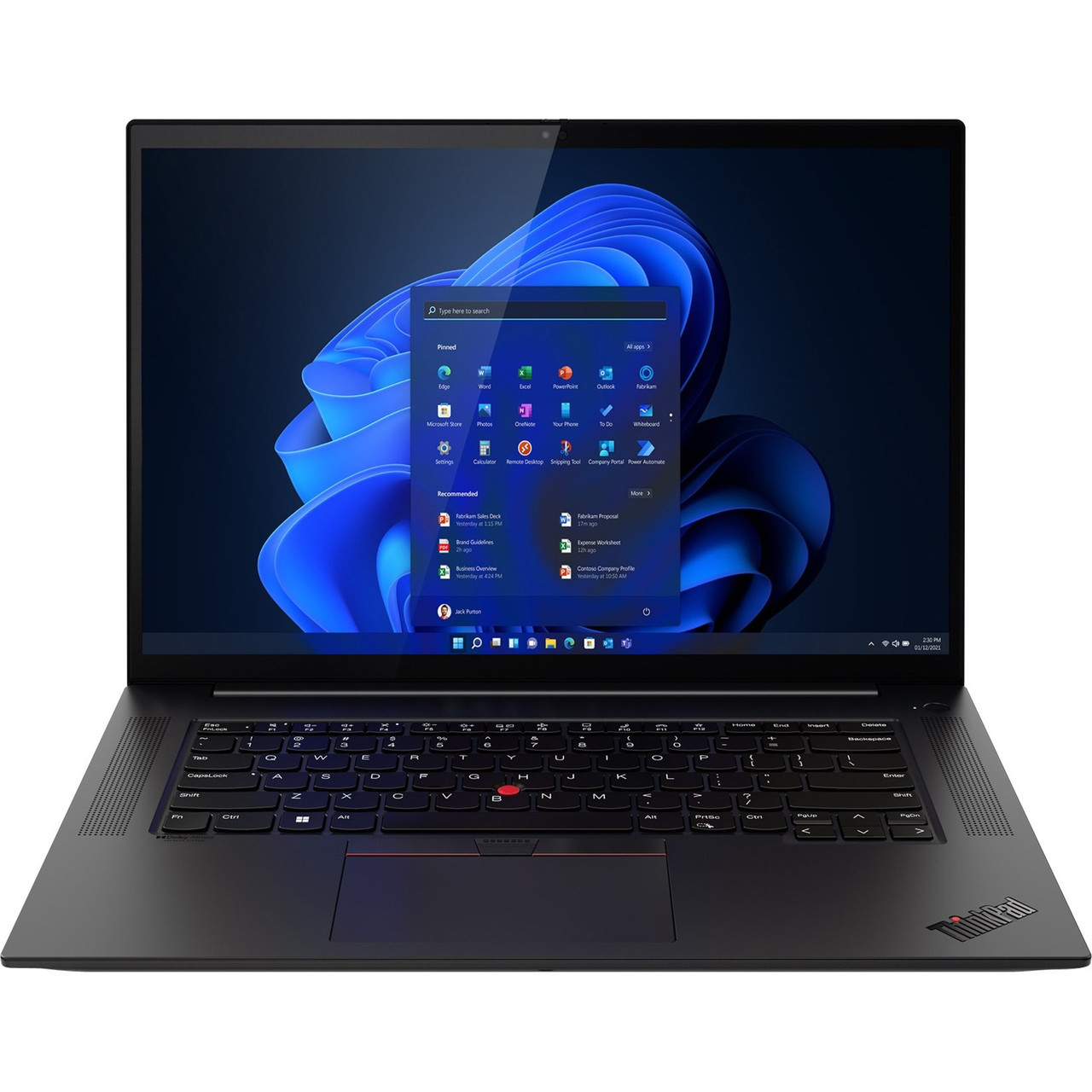 Lenovo ThinkPad X1 Extreme Gen 5 21DE0047US 16" Notebook - WQUXGA - 3840 x 2400 - Intel Core i7 12th Gen i7-12700H Tetradeca-core (14 Core) 2.30 GHz - 16 GB Total RAM - 512 GB SSD - Black Weave - Intel Chip - Windows 11 Pro - 21DE0047US
