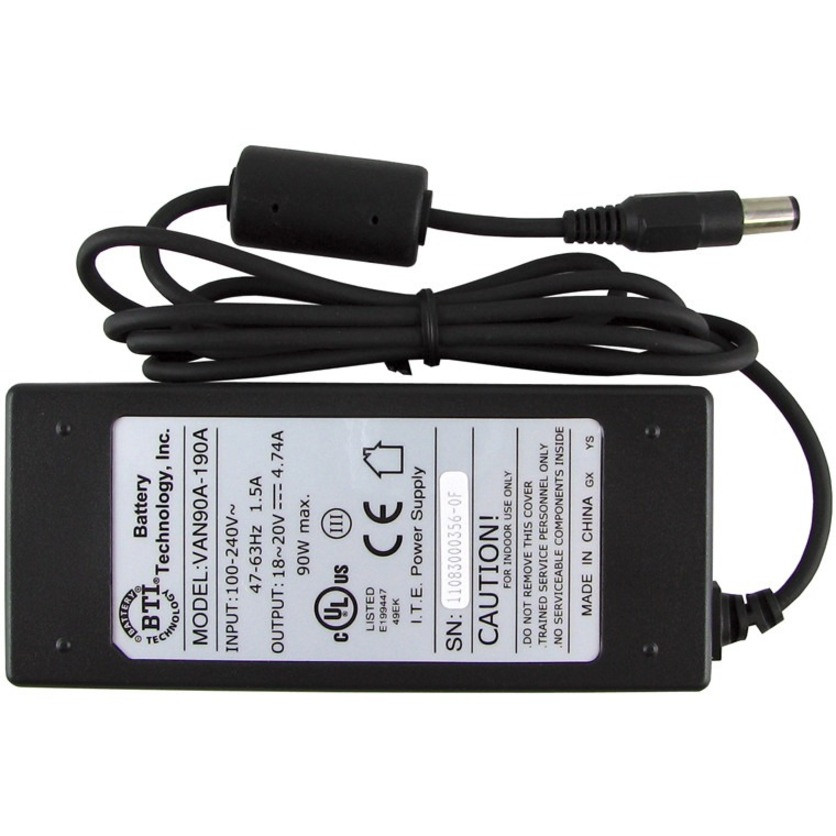 BTI VAN90A-190A AC Adapter - 90 W - 120 V AC, 230 V AC Input - 20 V DC/4.74 A Output- 469-1494-BTI