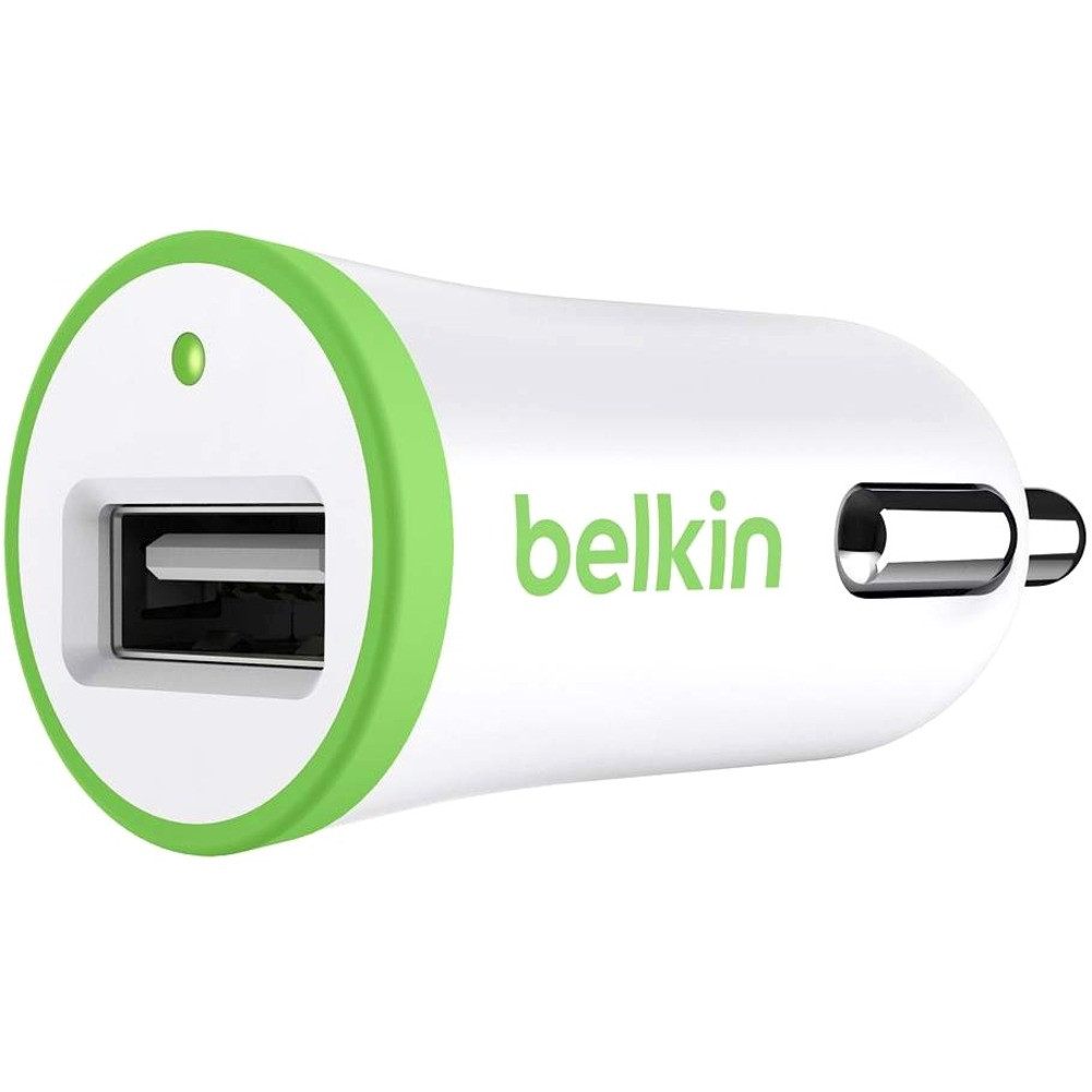 Belkin SINGLE MICRO CAR CHARGER,IPAD,5V,2.4A,GREEN - F8J054BTGRN