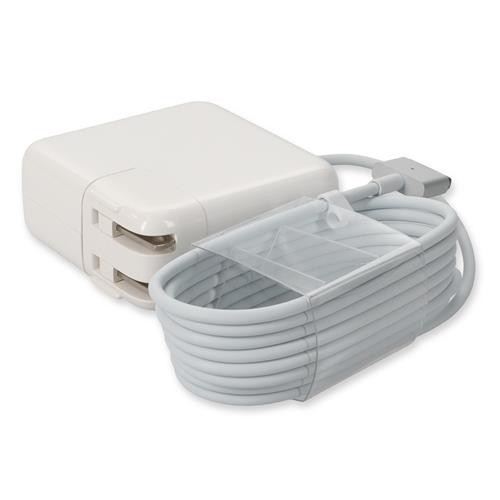 AddOn Apple Computer F2H5 Compatible 45W 14.85V at 3.05A Black MagSafe 2 Laptop Power Adapter and Cable - F2H5-AA