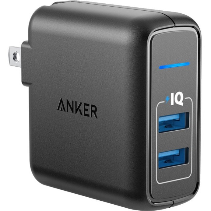 ANKER PowerPort Elite 2 - 24 W - 120 V AC, 230 V AC Input - 2.40 A Output - Black - A2023111