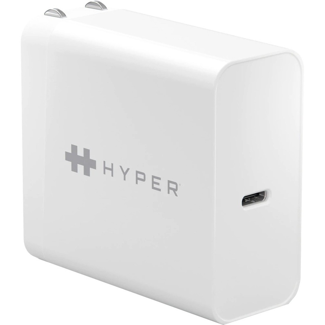 Hyper 65W USB-C Charger - 65 W - 120 V AC, 230 V AC Input - 5 V/3.25 A, V DC, 12 V DC, 15 V DC, 20 V DC Output - White- HJ653U