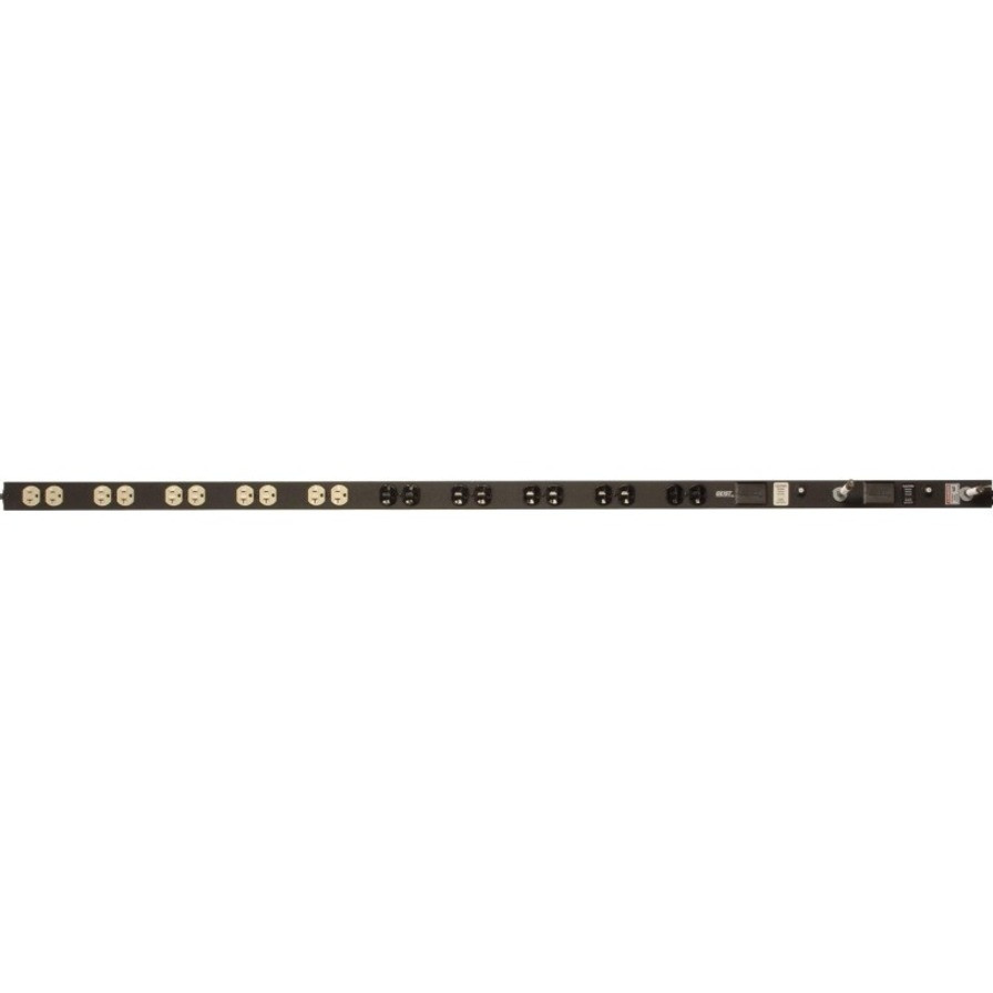 Vertiv Geist Basic JBN200-102D20DTL5 20-Outlet PDU - Basic - NEMA L5-20P - 20 x NEMA 5-20R - 120 V AC - 1900 W - 0U - Vertical - Rack-mountable - 38189