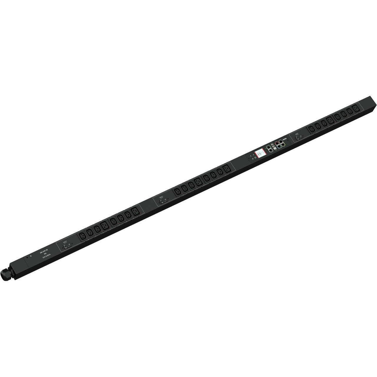 Raritan Dominion PX3-5535V 24-Outlet PDU - Monitored - CS8365C (3P4W) - 6 x IEC 60320 C19, 18 x IEC 60320 C13 - 230 V AC - Network (RJ-45) - 0U - Vertical - Rack-mountable - PX3-5535V