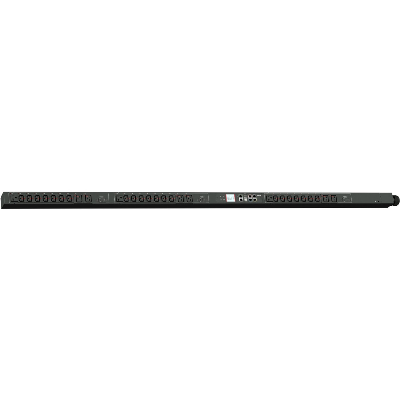 Raritan PX3-4660U-E2P1 30-Outlets PDU - Monitored - NEMA L21-30P (4P5W) - 21 x IEC 60320 C13, 6 x IEC 60320 C19, 3 x NEMA 5-20R - 230 V AC - Network (RJ-45) - 0U - Vertical - Rack-mountable - PX3-4660U-E2P1
