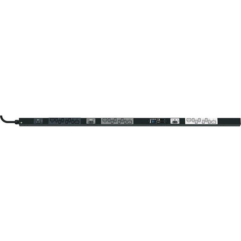 Panduit P24G02M Vertical Intelligent Power Distribution Unit - Monitored - Nema L15-30P - 18 x IEC 60320 C13, 6 x IEC 60320 C19 - 230 V AC - 0U - Vertical - Rack-mountable- P24G02M