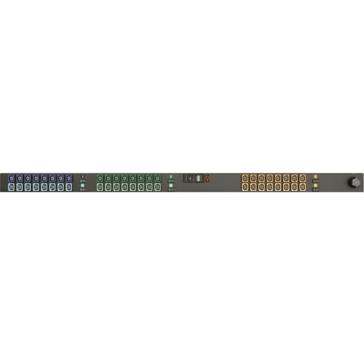 Vertiv Geist MN01D9W1-48L138-5CS15A0A10-S 48-Outlets PDU - Metered - 3P+E CA - 48 x U-Lock IEC 60320 C13 - 230 V AC - 0U - Vertical - Rack-mountable - I10077L