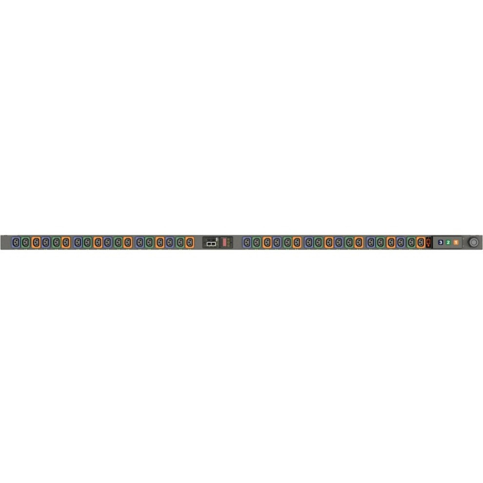 Vertiv Geist MNR3EGB0-36L133-2TL56A0A10-S-A 36-Outlets PDU - Monitored - NEMA L22-20P - 36 x U-Lock IEC 60320 C13 - 230 V AC, 415 V AC - Network (RJ-45) - 0U - Vertical - Rack-mountable - NR30009L