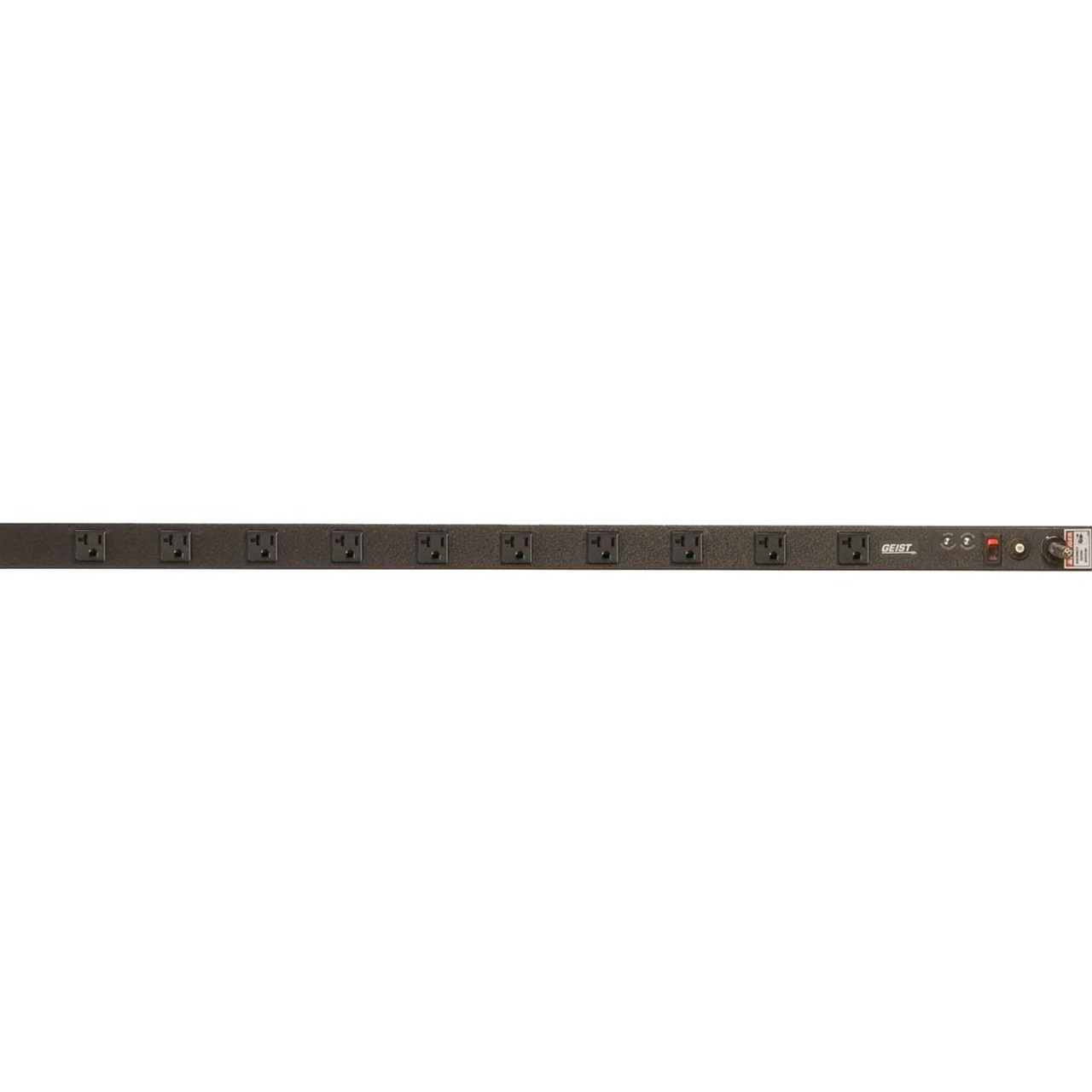 Vertiv Geist VSSA104-102R20TL 10-Outlets PDU - Basic - NEMA L5-20P - 10 x NEMA 5-20R - 120 V AC - 0U - Vertical - Rack-mountable - 17884