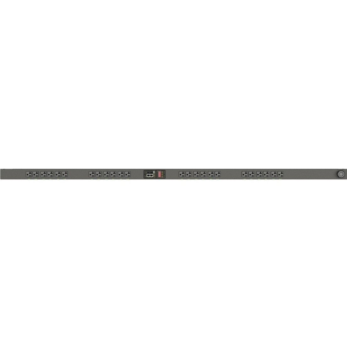 Vertiv Geist MNU3EGB0-24S203-2TL5A0A10-S 24-Outlets PDU - Switched - NEMA L5-20P - 24 x NEMA 5-20R - 120 V AC - Network (RJ-45) - 0U - Vertical - Rack-mountable - NU30005