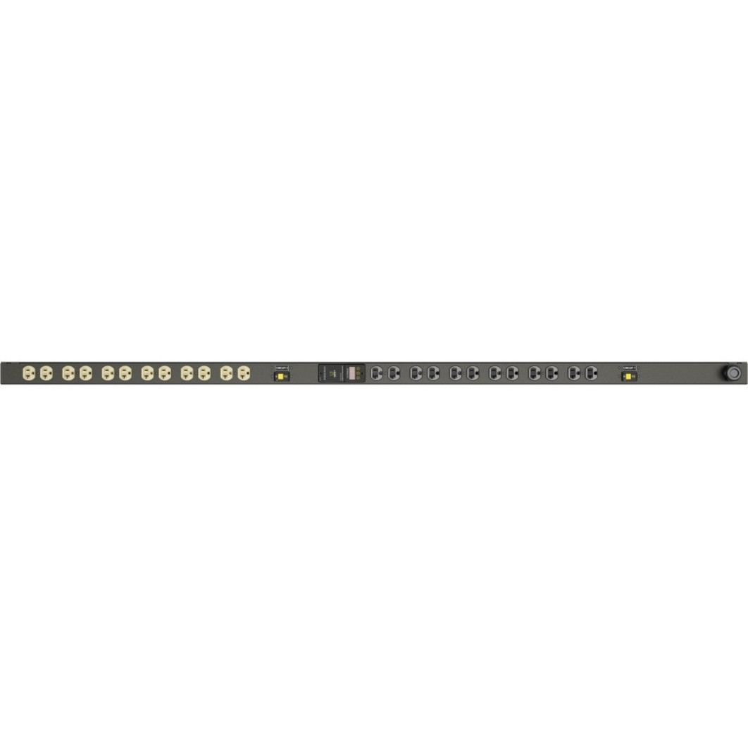 Vertiv Geist MN01D4B1-24D203-3TL5A0A10-S 24-Outlets PDU - Metered - NEMA L5-30P - 24 x NEMA 5-20R - 120 V AC - 0U - Vertical - Rack-mountable - I10055