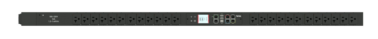 Raritan PX3 12-Outlets PDU - Monitored - NEMA 5-15P (2P3W) - 12 x NEMA 5-20R - 120 V AC - Network (RJ-45) - 0U - Rack-mountable PX3-5216-N1