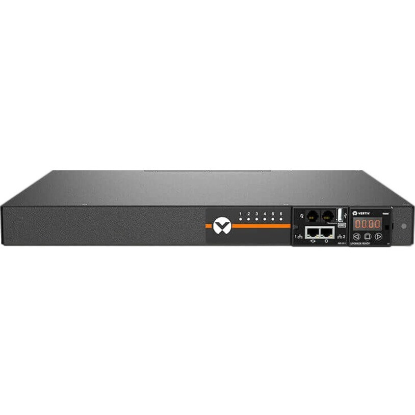 Vertiv Geist Switched Rack PDU - 1U Rack| 15A| NEMA 5-15R| 5-15P| Horizontal PDU - Geist Upgradeable Rack Power Distribution Unit| 15A| 120V| 1U Rack Horizontal PDU- VP51100
