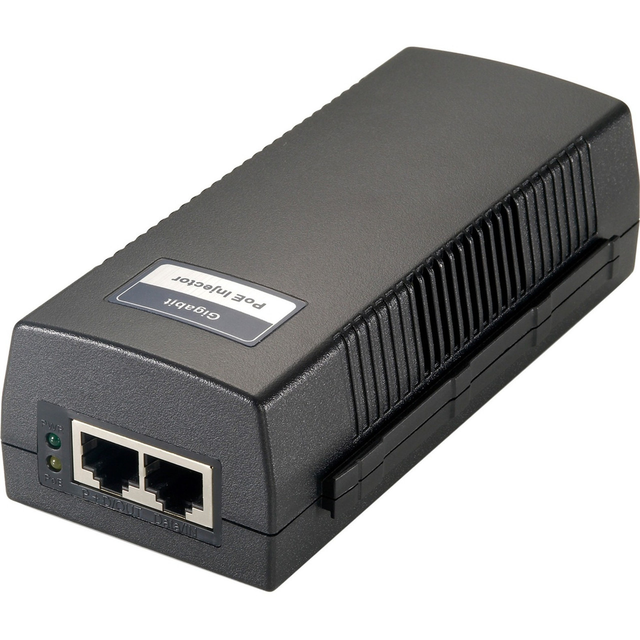 LevelOne Gigabit PoE Injector, 30W - 52 V DC, 600 mA Output - 1 x 100/1000Base-T Input Port(s) - 1 x 10/100/1000Base-T Output Port(s) - 30 W - POI-3004