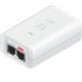 Ubiquiti POE-48-24W-WH PoE Injector - 48 V DC Output - Ethernet Input Port(s) - PoE Output Port(s) - White - POE-48-24W-WH