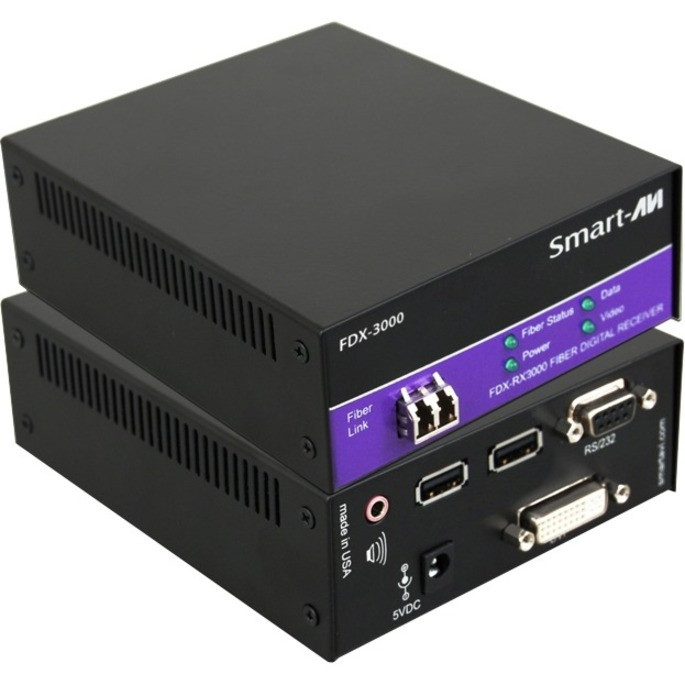 Smartavi FDX-3000S KVM Extender - 1 Computer(s) - 1400 ft Range - 1920 x 1200 Maximum Video Resolution x USB x DVI - FDX-3000S