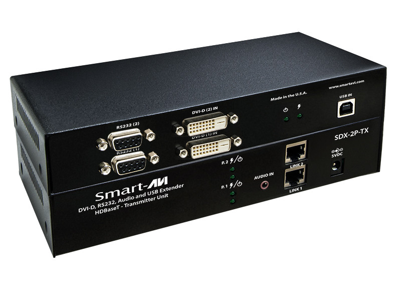 Smartavi SDX-RX2P KVM Console - 1 Remote User(s) - 400 ft Range - 4K - 3840 x 2160 Maximum Video Resolution x Network (RJ-45) x USB - 2 x DVI - SDX-RX2P Smartavi SDX-RX2P KVM Console - 1 Remote User(s) - 400 ft Range - 4K - 3840 x 2160 Maximum Video Resolution x Network (RJ-45) x USB - 2 x DVI - SDX-RX2P
