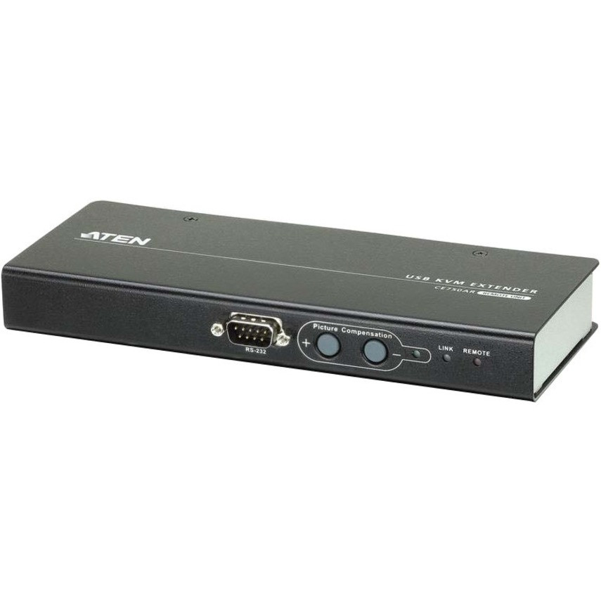 Aten USB VGA/Audio Cat 5 KVM Extender (1280 x 1024@200m)-TAA Compliant - 1 Computer(s) - 1 Local User(s) - 1 Remote User(s) - 656.17 ft Range - WUXGA - 1920 x 1200 Maximum Video Resolution - CE750A