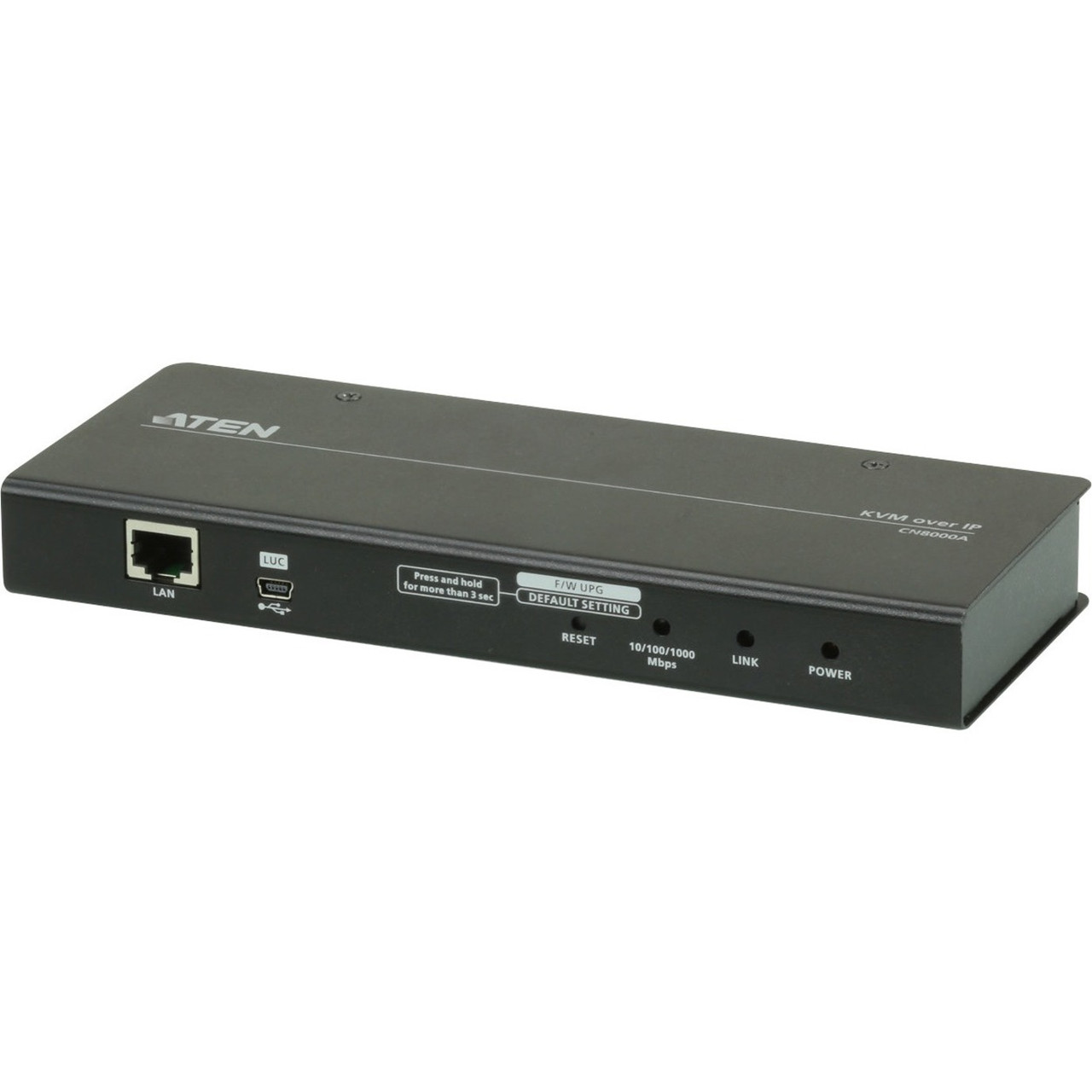 Aten 1-Local/Remote Share Access Single Port VGA KVM over IP Switch (1920 x 1200)-TAA Compliant - 1 Computer(s) - WUXGA - 1920 x 1200 Maximum Video Resolution - 1 x Network (RJ-45) - 1 x USB - Proprietary Interface - 5.3 V DC Input Voltage - CN8000A