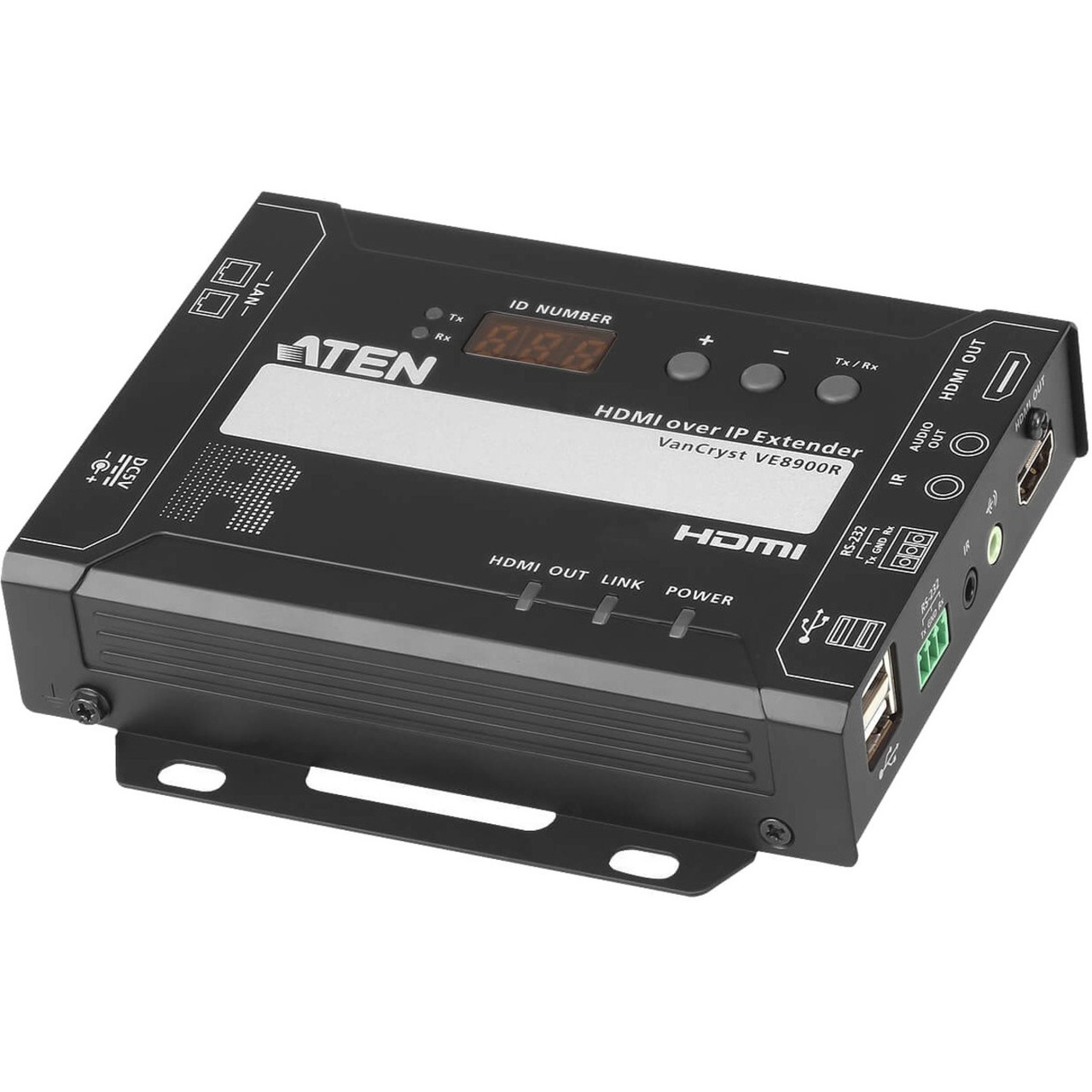 Aten VE8900T HDMI over IP Transmitter-TAA Compliant - 1 Computer(s) - Full HD - 1920 x 1080 Maximum Video Resolution - 1 x Network (RJ-45) - 1 x USB - 1 x HDMI - 5 V DC Input Voltage - For PC - VE8900T