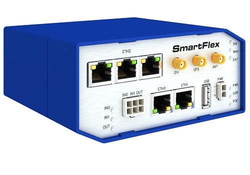 Advantech B+B SmartWorx SmartFlex SR305 Cellular Modem/Wireless Router - 4G - LTE - 2 x Network Port - USB - Fast Ethernet - VPN Supported - Rail-mountable, Desktop - SR30500110