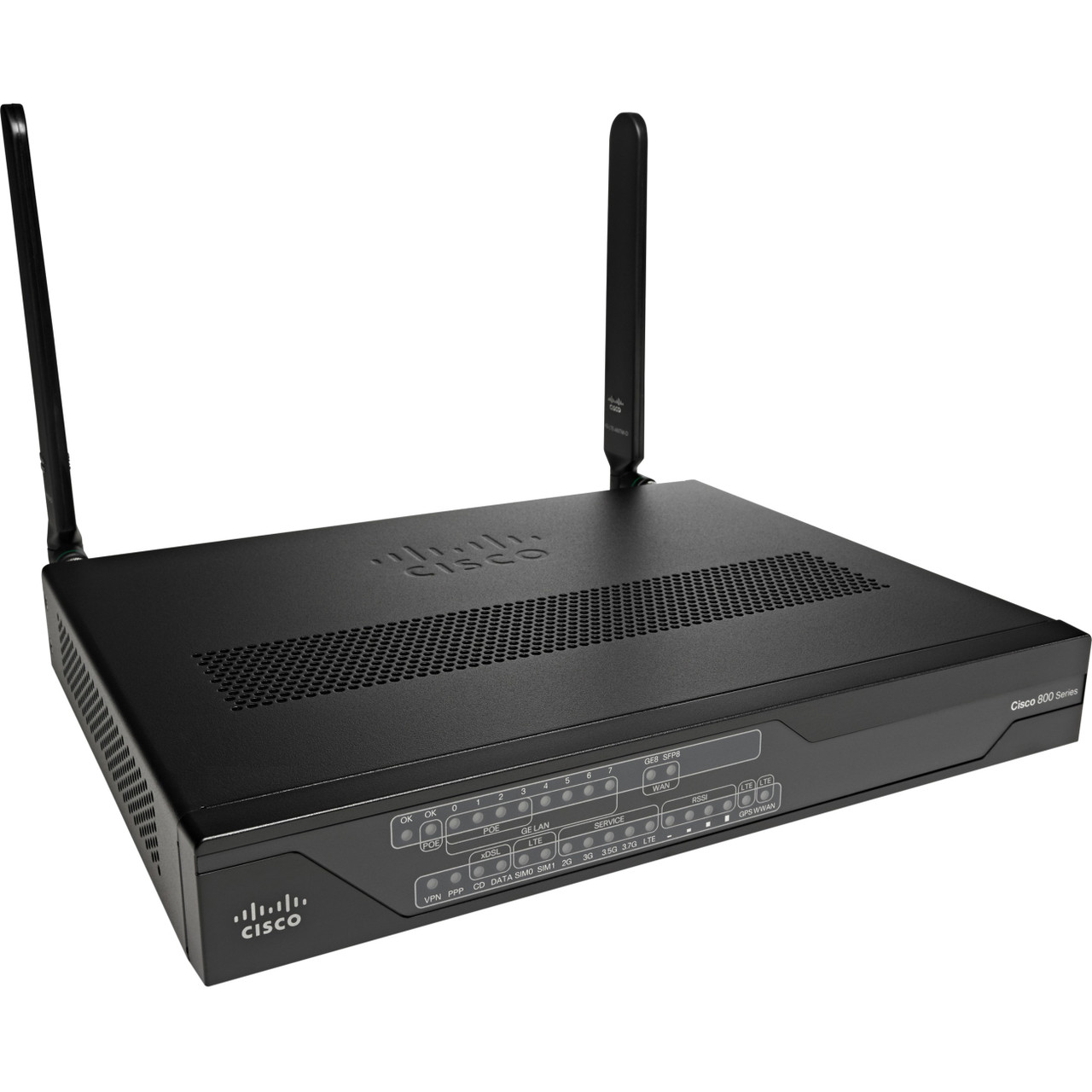Cisco C897VAG-LTE Cellular, ADSL2+, VDSL Wireless Integrated Services Router - Refurbished - 4G - LTE 800, LTE 900, LTE 1800, LTE 2100, LTE 2600, WCDMA 850, WCDMA 900, WCDMA 1900, WCDMA 2100, GSM 800, GSM 900 - C897VAG-LTEGAK9-RF