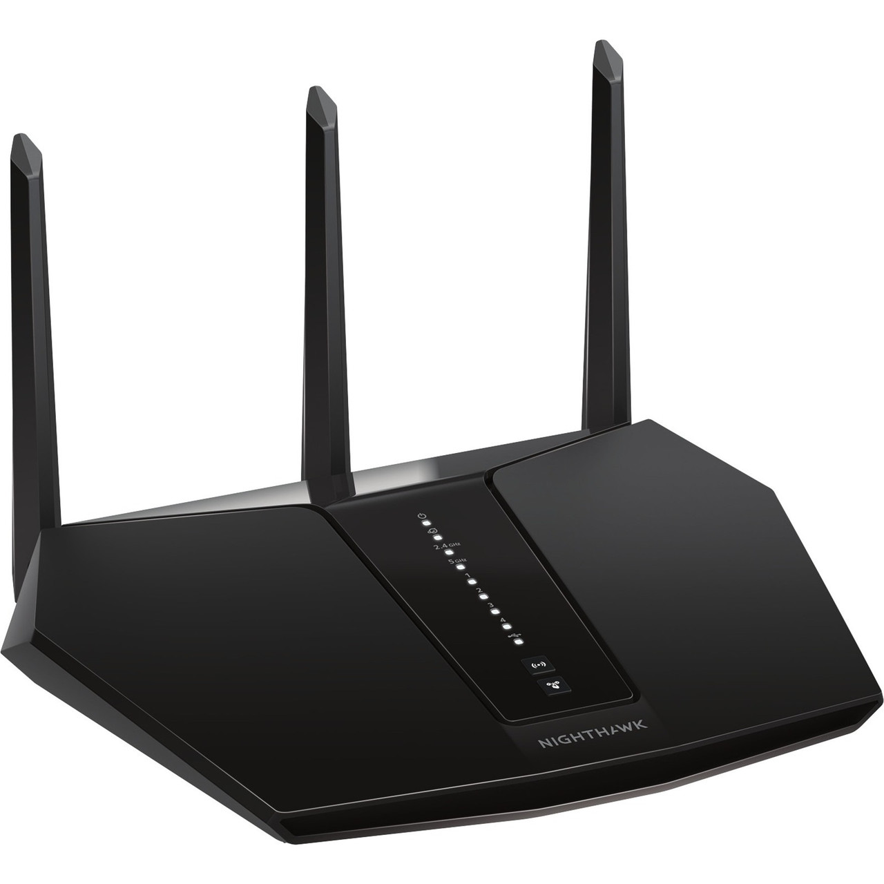 Netgear Nighthawk Wi-Fi 6 Ieee 802.11Ax Ethernet Wireless Router - Dual Band - 2.40 Ghz Ism Band - 5 Ghz Unii Band - 3 X Antenna(3 X External) - 4 X Network Port - 1 X Broadband Port - Usb - Gigabit Ethernet - Rax30-100Nas
