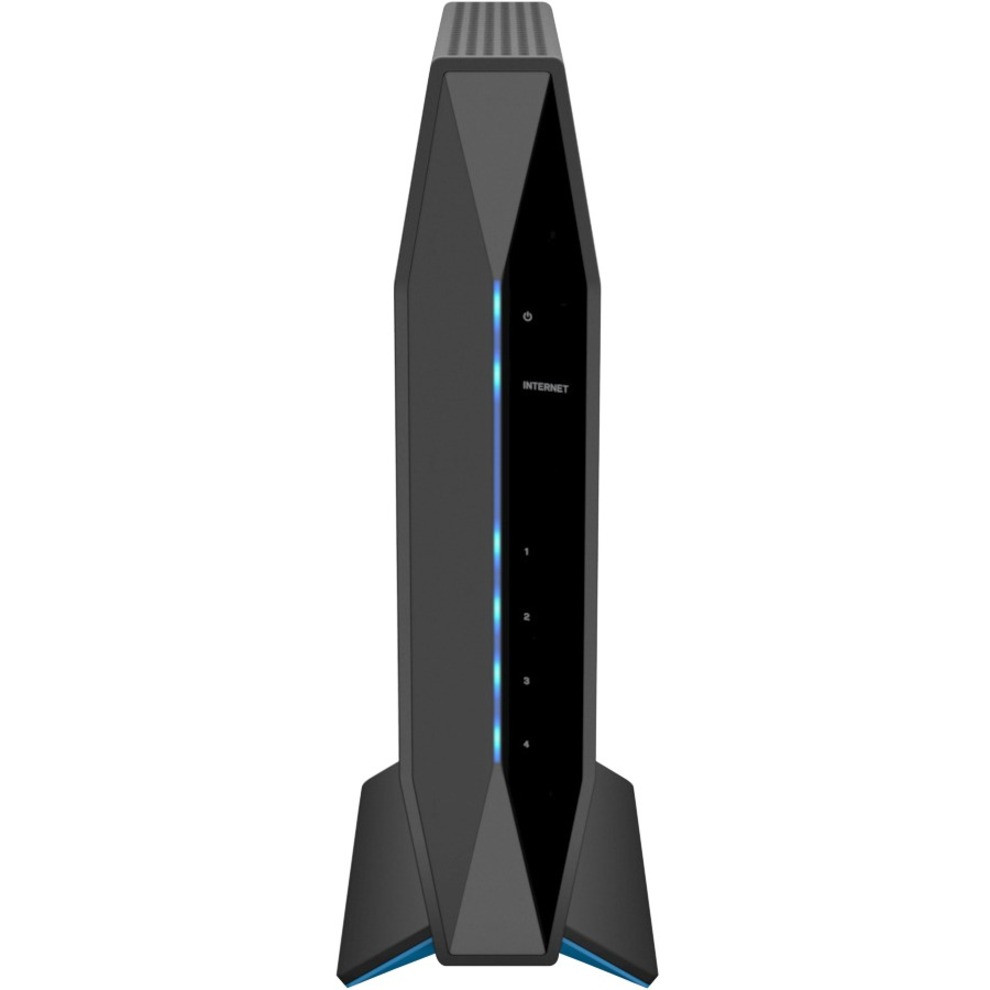 Linksys E8450 Wi-Fi 6 IEEE 802.11ax Ethernet Wireless Router - Dual Band - 2.40 GHz ISM Band - 5 GHz UNII Band - 4 x Antenna(4 x Internal) - 409.60 MB/s Wireless Speed - 4 x Network Port - 1 x Broadband Port - E8454