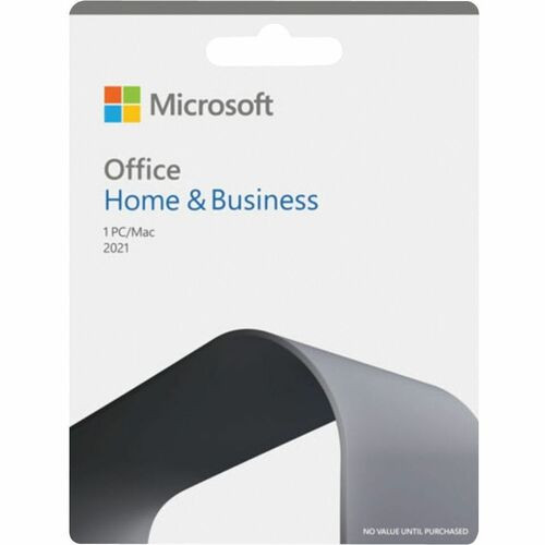 Microsoft Office 2021 Home & Business FPP - Complete Product - 1 PC/Mac - Medialess - English - PC, Intel-based Mac - T5D-03518