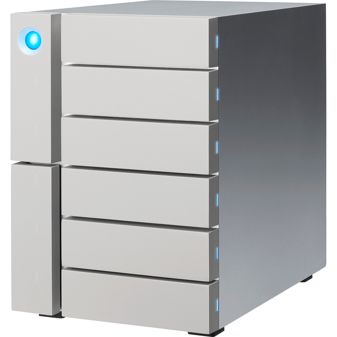 LaCie 6-Bay Desktop RAID Storage - 6 x HDD Supported - 6 x HDD Installed - 48 TB Installed HDD Capacity0, 1, 5, 6, 10, 50 - 6 x Total Bays - 6 x 3.5" Bay - External 3600 RPM 3.5E