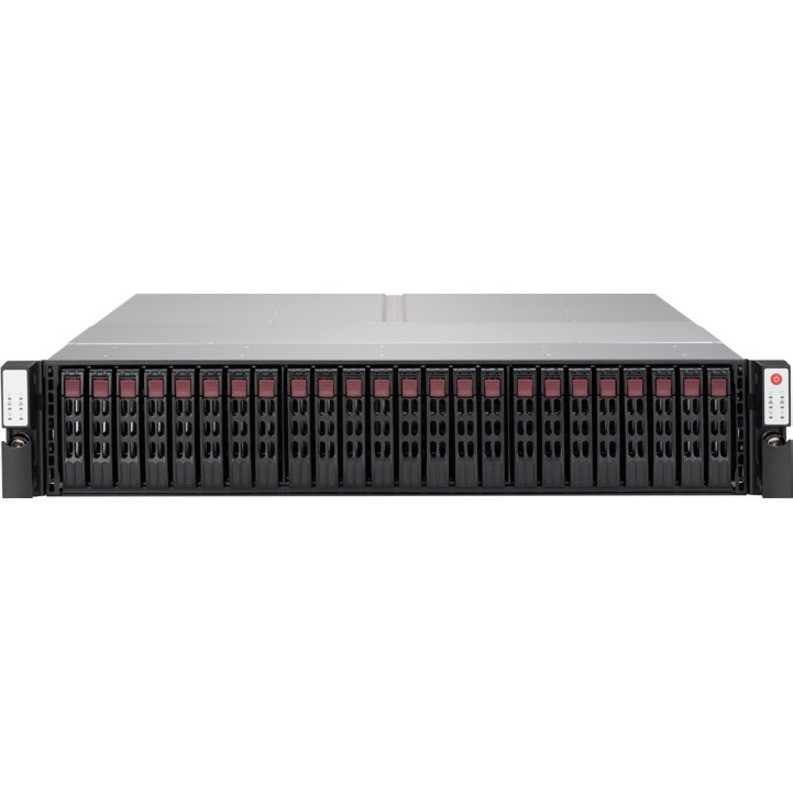 Supermicro SSG-2028R-NEX2040 SAN/NAS Storage System - Serial Attached SCSI (SAS) Controller - RAID Supported RAID-Z2 - Ethernet - Network (RJ-45) - NFSv4, iSCSI, NFSv3, CIFS/SMB - SSG-2028R-NEX2040 Supermicro SSG-2028R-NEX2040 SAN/NAS Storage System - Serial Attached SCSI (SAS) Controller - RAID Supported RAID-Z2 - Ethernet - Network (RJ-45) - NFSv4, iSCSI, NFSv3, CIFS/SMB - SSG-2028R-NEX2040