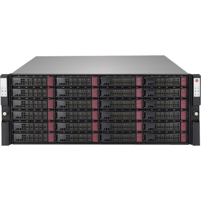 Supermicro SSG-6048R-NEX4020 SAN/NAS Storage System - Serial Attached SCSI (SAS) Controller - RAID Supported RAID-Z2 - Ethernet - Network (RJ-45) - NFSv4, iSCSI, NFSv3, CIFS/SMB - SSG-6048R-NEX4020 Supermicro SSG-6048R-NEX4020 SAN/NAS Storage System - Serial Attached SCSI (SAS) Controller - RAID Supported RAID-Z2 - Ethernet - Network (RJ-45) - NFSv4, iSCSI, NFSv3, CIFS/SMB - SSG-6048R-NEX4020