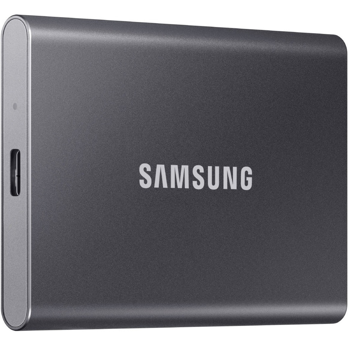 Samsung T7 Mu-Pc1T0T/Am 1 Tb Portable Solid State Drive - External - Pci Express Nvme - Titan Gray - Gaming Console, Smartphone, Tablet, Desktop Pc Device Supported - Usb 3.2 (Gen 2) Type C - 1050 Mb/S Maximum Read Transfer Rate - Mu-Pc1T0T/Am