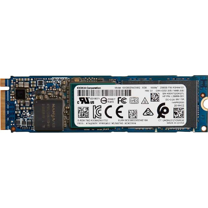 HP 256 GB Solid State Drive - M.2 2280 Internal - PCI Express NVMe (PCI Express NVMe 3.0 x4) - Notebook Device Supported - 3050 MB/s Maximum Read Transfer Rate - 256-bit Encryption Standard - 1 Year Warranty - 1D0H6AA#ABA