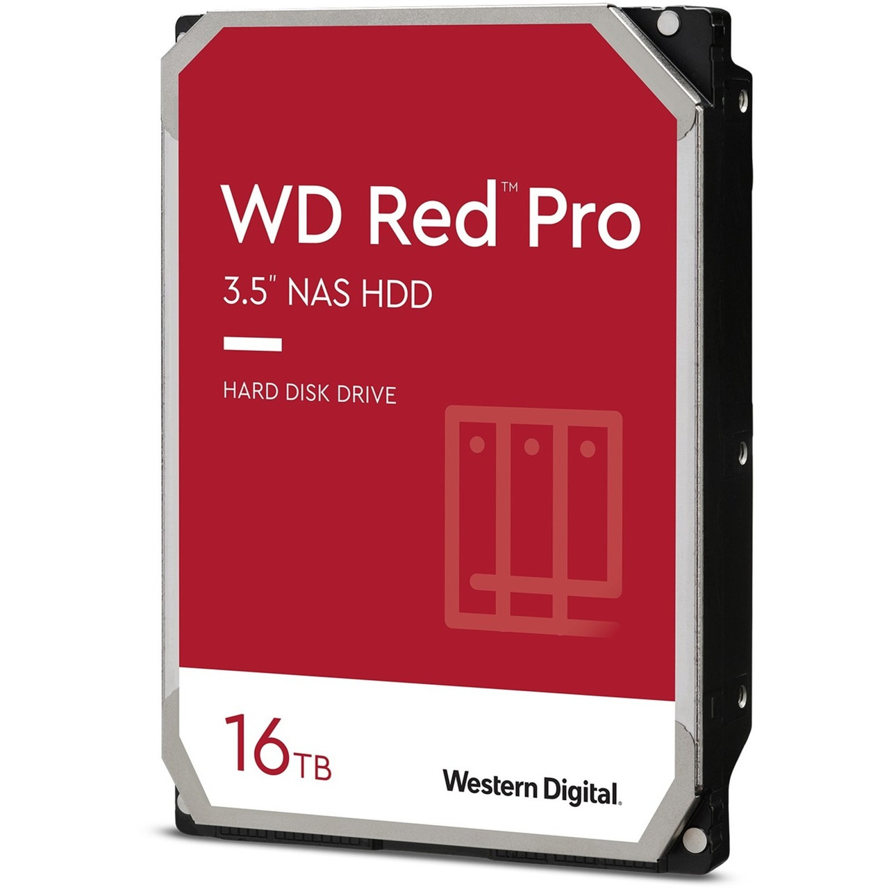Western Digital Red Pro WD161KFGX 16 TB Hard Drive - 3.5" Internal - SATA (SATA/600) - Conventional Magnetic Recording (CMR) Method - Desktop PC, Storage System Device Supported - 7200rpm - 300 TB TBW - 5 Year Warranty