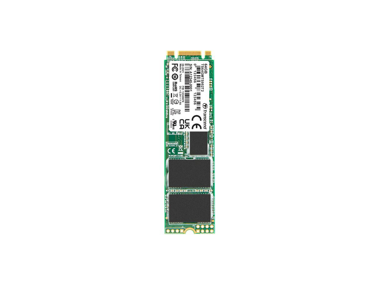 Transcend Mts Mts952T2 256 Gb Solid State Drive - M.2 2280 Internal - Sata (Sata/600) - 1.61 Dwpd B+Mkey 3D - TS256GMTS952T2