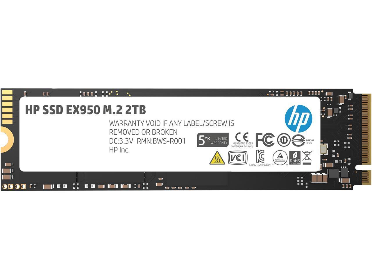 HP 2 TB Solid State Drive - 2.5" Internal - SATA - Workstation, Notebook Device Supported  - 910863-001