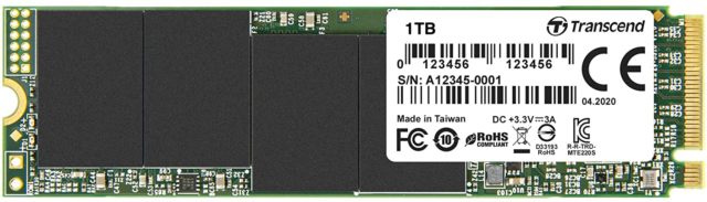Transcend MTS MTS952T2 1 TB Solid State Drive - M.2 2280 Internal - SATA (SATA/600) - TS1TMTS952T2