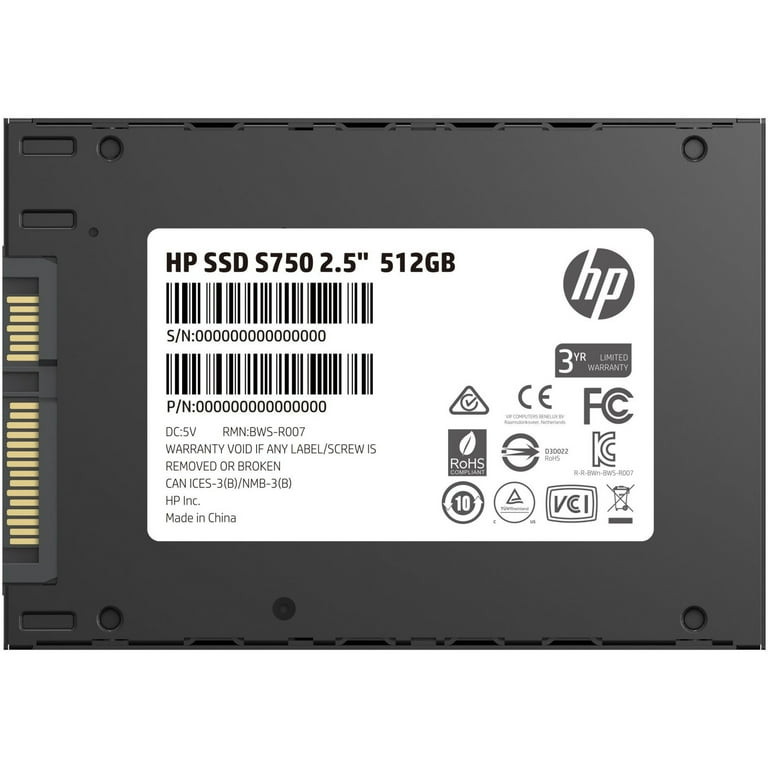HP 512 GB Solid State Drive - Internal - SATA (SATA/600) - L41861-001