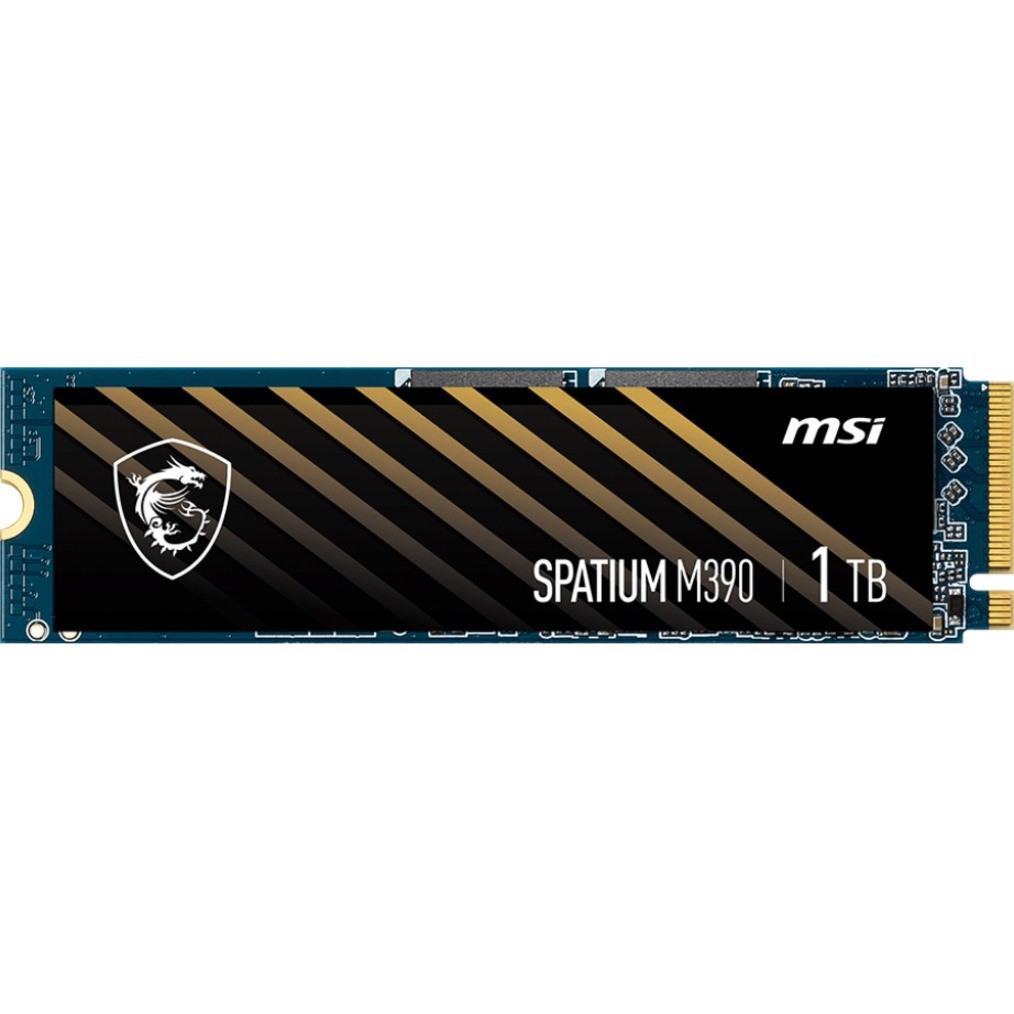 MSI Spatium M390 1 Tb Solid State Drive - M.2 2280 Internal - Pci Express Nvme (Pci Express Nvme 3.0 X4) - 400 Tb Tbw - 3300 Mb/S Maximum Read Transfer Rate - 5 Year Warranty - Sm390N1Tb