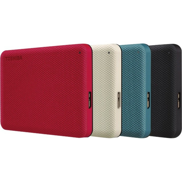 Toshiba Canvio Advance HDTCA40XW3CA 4 TB Portable Hard Drive - External - White - HDTCA40XW3CA
