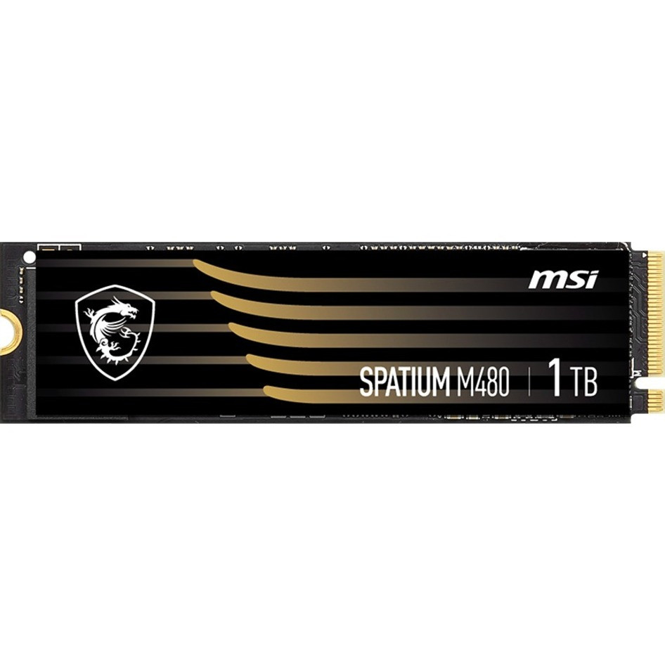 MSI Spatium M480 1 Tb Solid State Drive - M.2 2280 Internal - Pci Express Nvme (Pci Express Nvme 4.0 X4) - 1400 Tb Tbw - 7000 Mb/S Maximum Read Transfer Rate - 256-Bit Encryption Standard - 5 Year Warranty - Sm480N1Tb