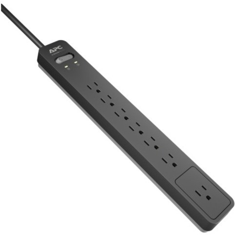 APC Essential SurgeArrest PE76, 7 Outlets, 6 Foot Cord, 120V - 7 x NEMA 5-15R - 1440 J - 120 V Input