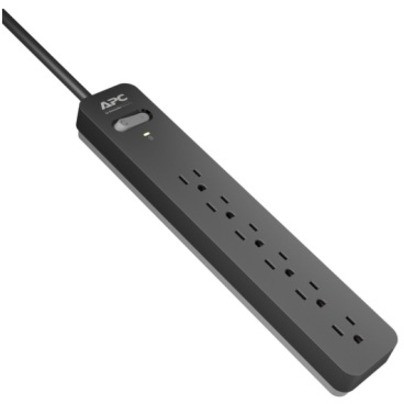 APC Surgearrest Essential 6-Outlet Surge Suppressor/Protector - 6 X Nema 5-15R - 1200 Va - 540 J - 120 V Ac Input - 120 V Ac Output - PE63DP