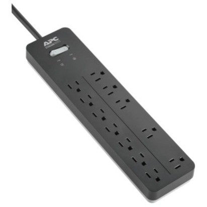 APC Surgearrest Home/Office 12-Outlet Surge Suppressor/Protector - 12 X Nema 5-15R - 2160 J - 120 V Ac Input - 120 V Ac Output - PH12