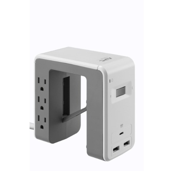 APC Surgearrest Essential 6-Outlet Surge Suppressor/Protector - 6 X Nema 5-15R, 3 X Usb - 1080 J - 120 V Ac Input. - PE6U21W