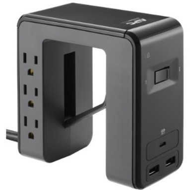 APC Surgearrest Essential 6-Outlet Surge Suppressor/Protector - 6 X Nema 5-15R, 3 X Usb - 1080 J - 120 V Ac Input - PE6U21