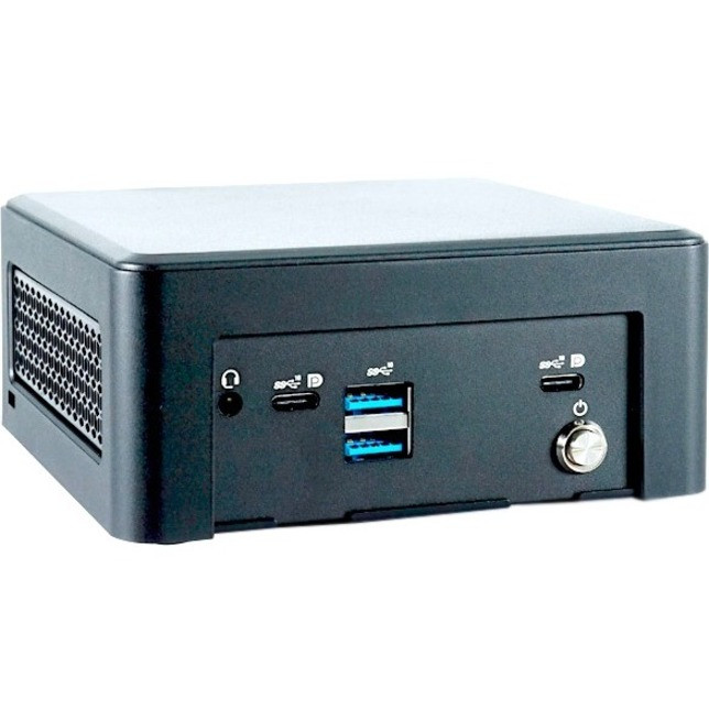 Simply Nuc Topaz i5 NUC11TZi5 Desktop Computer - Intel Core i5 11th Gen i5-1135G7 Quad-core (4 Core) 2.40 GHz - 4 GB RAM DDR4 SDRAM - 512 GB SSD - Small Form Factor - 91M-8S0A-0A1